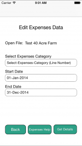 Schedule F Edit Expenses Data