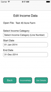 Schedule F App Edit Income Data
